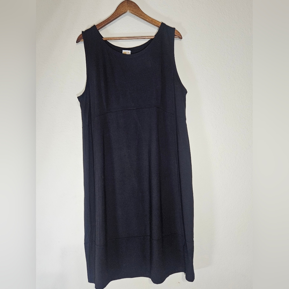 JM Collection Womens Dress Size XL Ebony Black Stretchy Sleeveless Cocktail